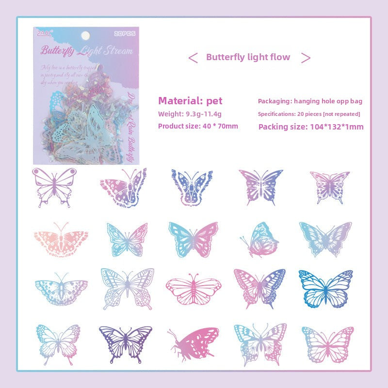 CAWPURI Yuezhenliu Yudiemeng Waterproof Sticker Set – 30 Adorable Designs