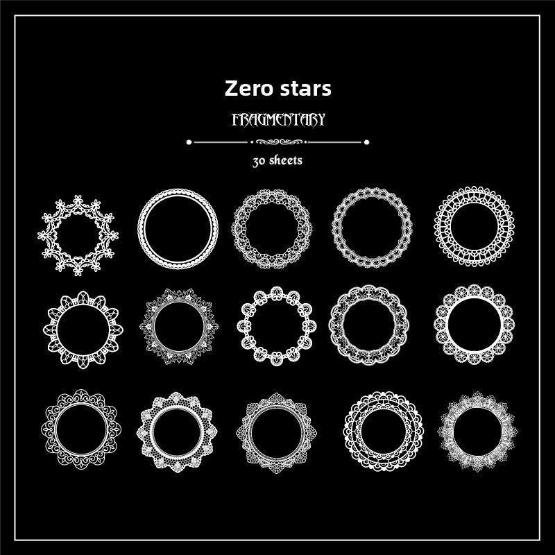 CAWPURI Sun Moon Stars Handbook Sticker Set – Retro - Inspired for Crafts