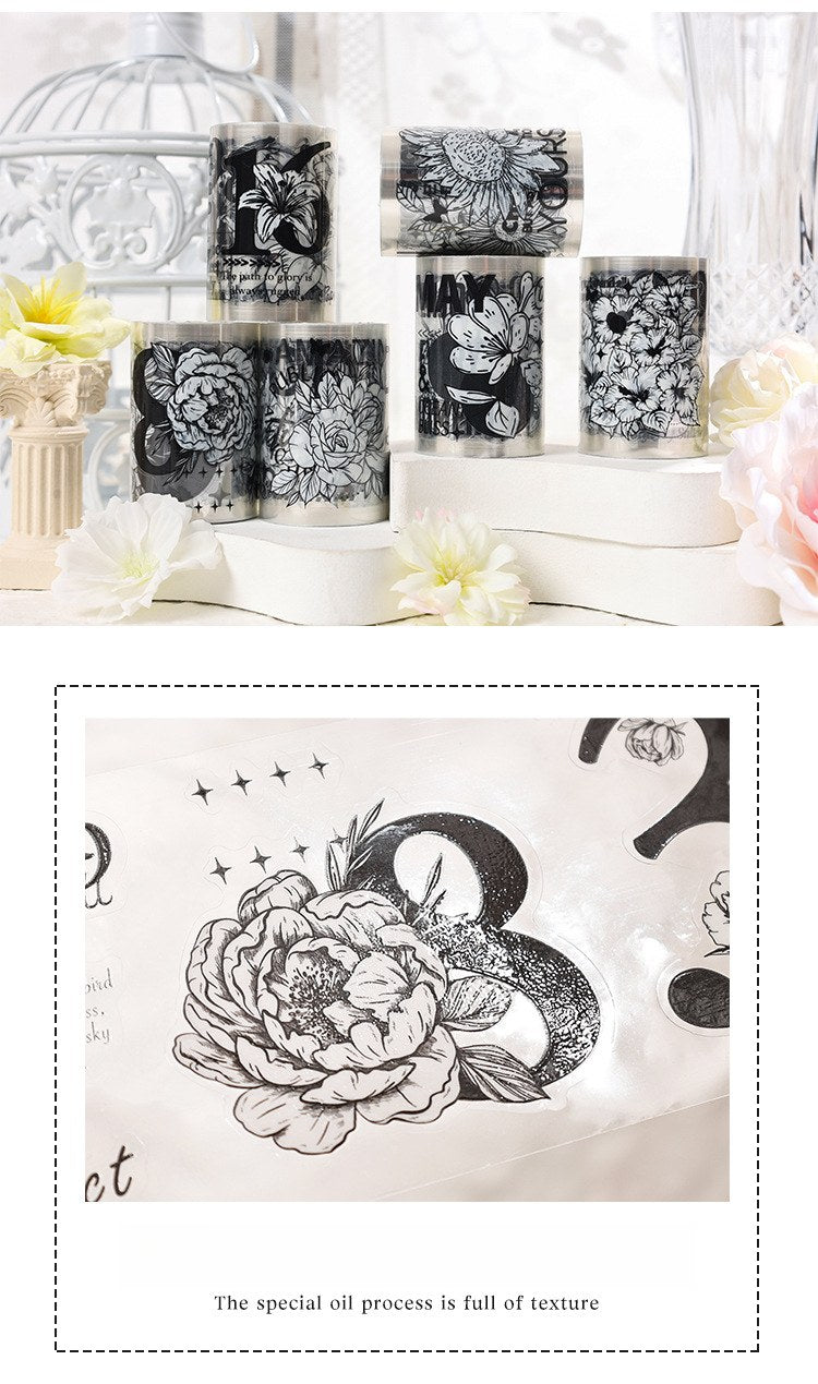Palace Flower Film Cutting Tape – Retro English Landscaping Design