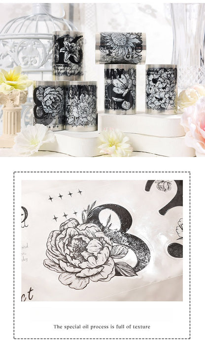 Palace Flower Film Cutting Tape – Retro English Landscaping Design