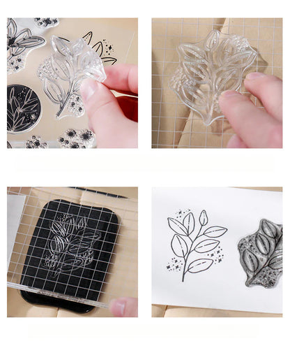 CAWPURI Retro Silicone Transparent Seal Stamp Set – DIY Handbook Decor
