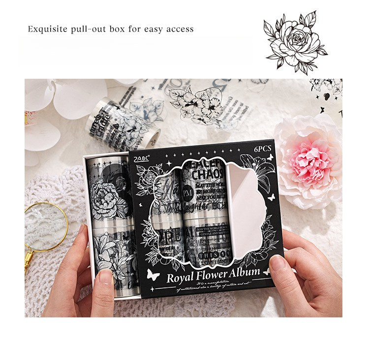 Palace Flower Film Cutting Tape – Retro English Landscaping Design