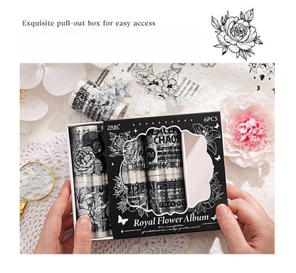 Palace Flower Film Cutting Tape – Retro English Landscaping Design