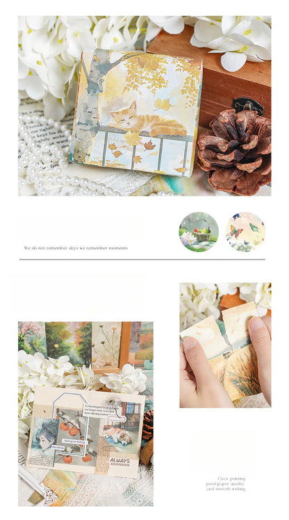 CAWPURI Four - Season Sticky Note Book – 200 Sheets of Scenic Designs
