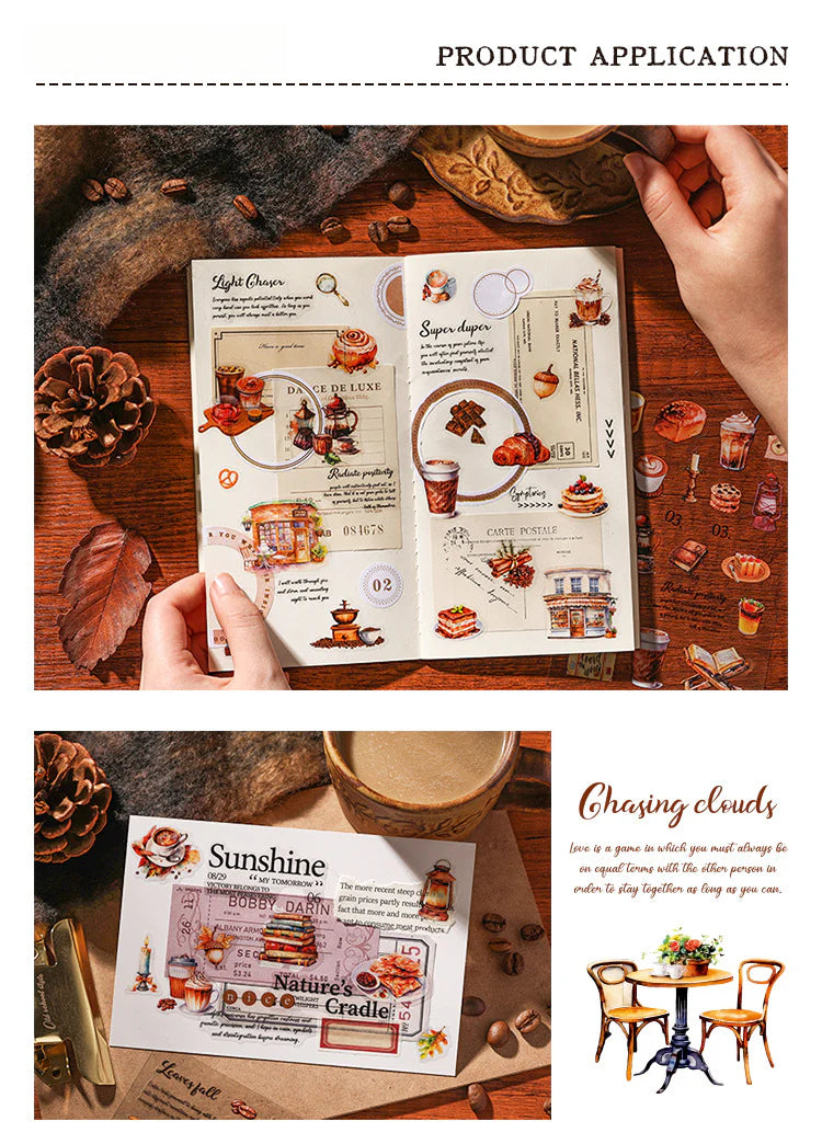 Gourmet Handbook Stickers - 4 Exquisite Designs