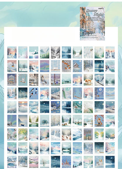CAWPURI Four - Season Sticky Note Book – 200 Sheets of Scenic Designs