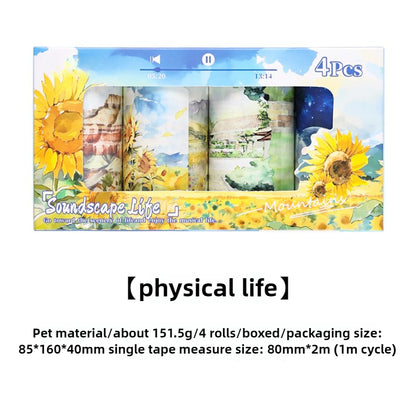 CAWPURI Rhythm Leisurely Landscaping Tape – 4 Rolls for Handbooks