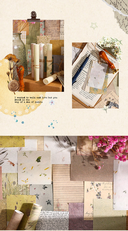 CAWPURI Country Garden Handbook Stickers – 60 Sheets, 6 Retro Styles
