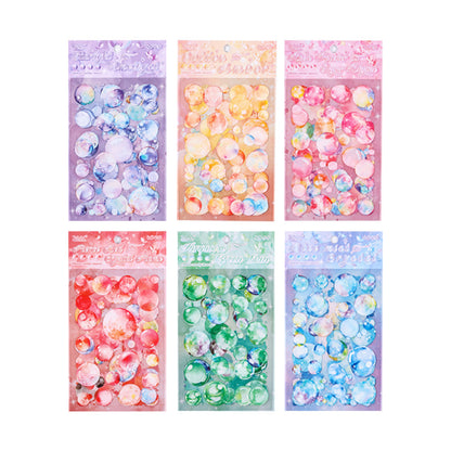 CAWPURI Glazed Sugar Heart Stickers – 4PCS Waterproof PET for Handbooks & DIY