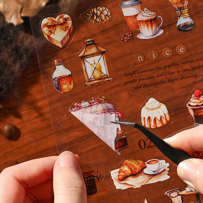Gourmet Handbook Stickers - 4 Exquisite Designs