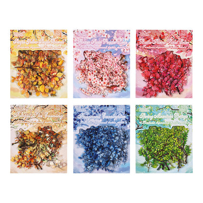 CAWPURI Chun Yu Muye Sticker Pack – 20PCS Floral Delights