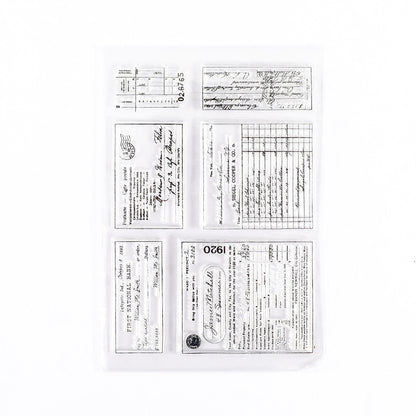 CAWPURI Retro Silicone Transparent Seal Stamp Set – DIY Handbook Decor