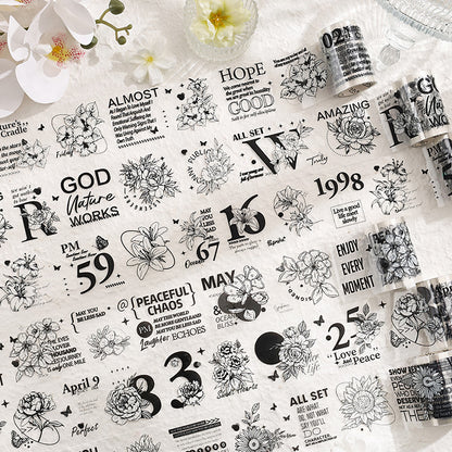Palace Flower Film Cutting Tape – Retro English Landscaping Design