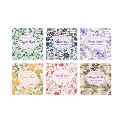 CAWPURI Mihua Manyuan Material Book – 100 Retro Pattern Sheets for Handbooks