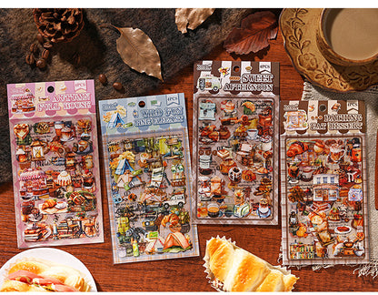 Gourmet Handbook Stickers - 4 Exquisite Designs