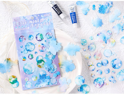 CAWPURI Glazed Sugar Heart Stickers – 4PCS Waterproof PET for Handbooks & DIY