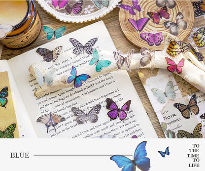 CAWPURI Butterfly Garden Stickers – 40PCS Waterproof PET for Handbooks & DIY