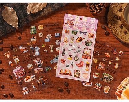 Gourmet Handbook Stickers - 4 Exquisite Designs
