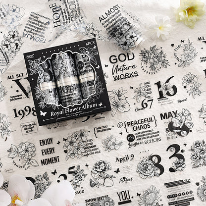Palace Flower Film Cutting Tape – Retro English Landscaping Design
