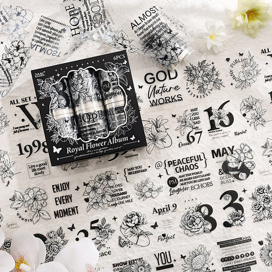 Palace Flower Film Cutting Tape – Retro English Landscaping Design
