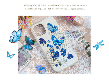CAWPURI Variety Butterfly Stickers – 40PCS Cute Waterproof PVC for Crafts