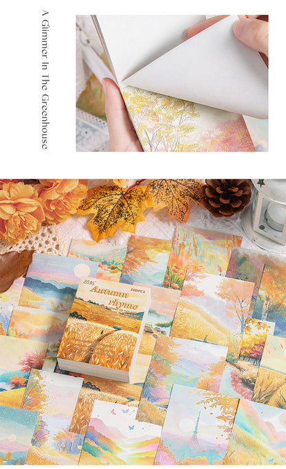CAWPURI Four - Season Sticky Note Book – 200 Sheets of Scenic Designs