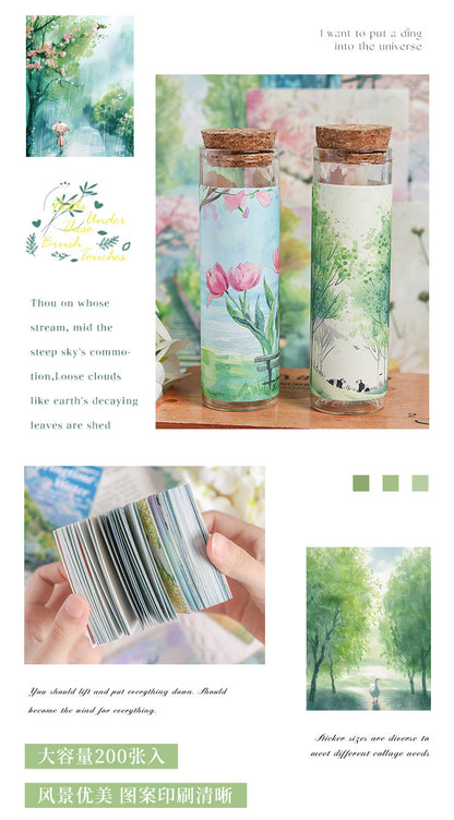 CAWPURI Four - Season Sticky Note Book – 200 Sheets of Scenic Designs