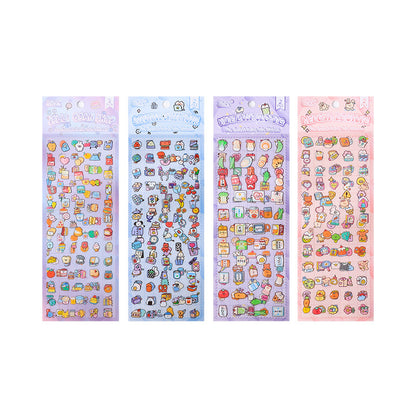 CAWPURI Fun Market Cute Cartoon Handbook Stickers – 20 Adorable Designs