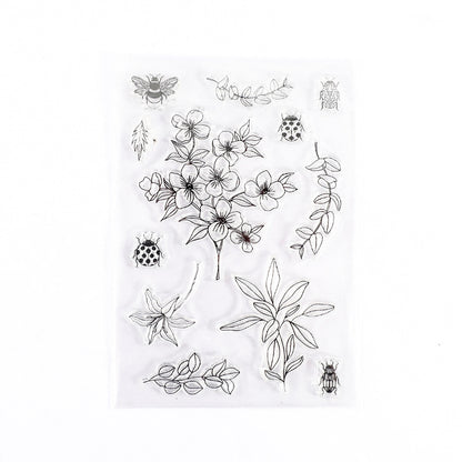 CAWPURI Retro Silicone Transparent Seal Stamp Set – DIY Handbook Decor