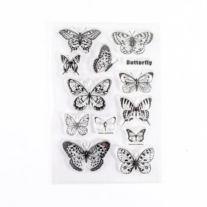 CAWPURI Retro Silicone Transparent Seal Stamp Set – DIY Handbook Decor
