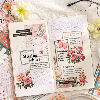CAWPURI Retro Emotional Writing Notepad – Decorative Base Paper for Handbooks