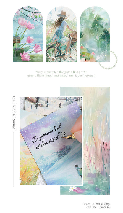 CAWPURI Four - Season Sticky Note Book – 200 Sheets of Scenic Designs