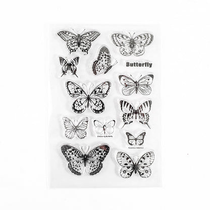 CAWPURI Retro Silicone Transparent Seal Stamp Set – DIY Handbook Decor