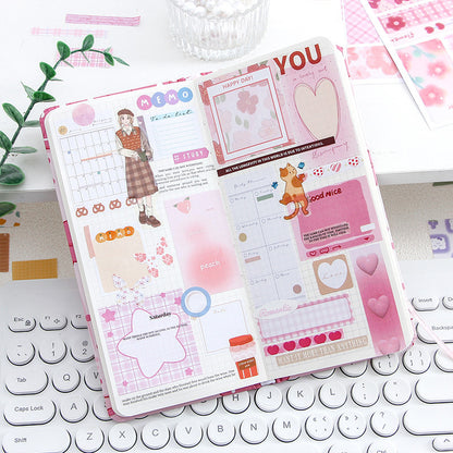 CAWPURI Half - Sugar Diary Handbook Sticker Book – 30 Adorable Designs