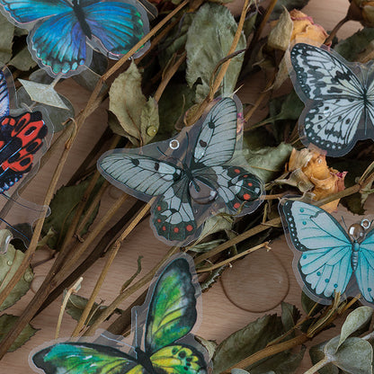 CAWPURI Variety Butterfly Stickers – 40PCS Cute Waterproof PVC for Crafts