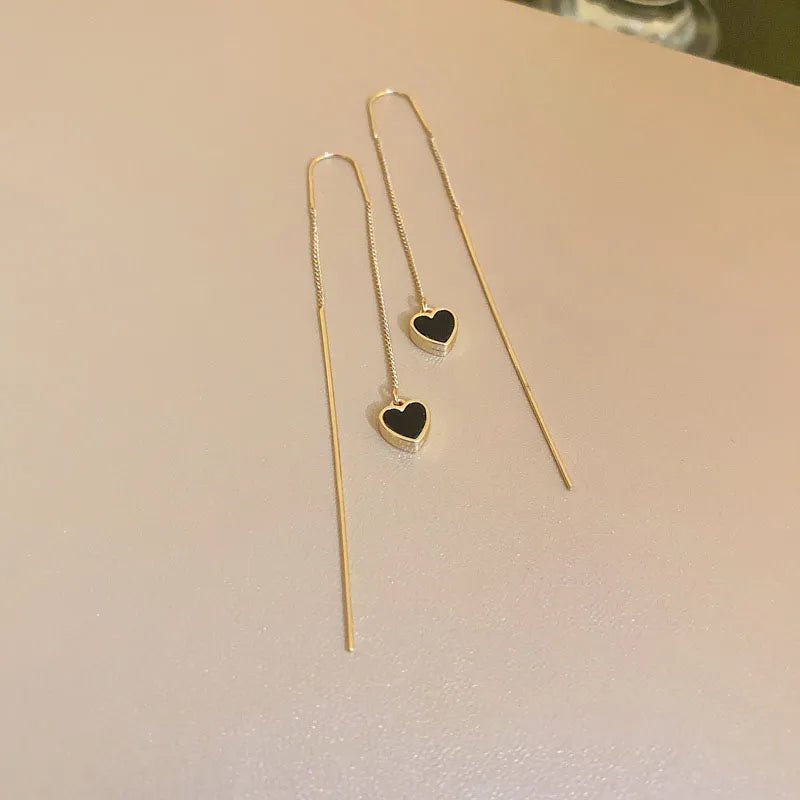 Line Long Hanging Earrings