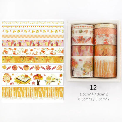 CAWPURI 26 Designs 10pcs/box Cute Cartoon Animals Washi Tapes Scrapbooking DIY Deco Creative Japanese Kawaii Masking Tapes