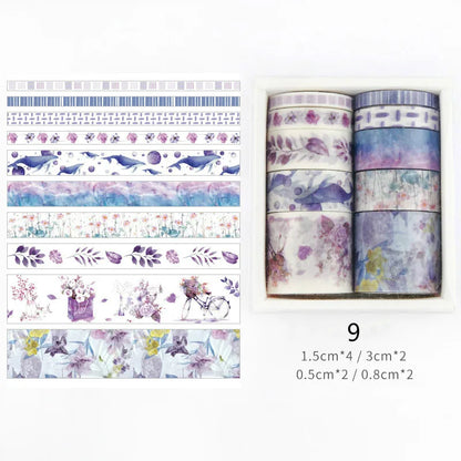 CAWPURI 26 Designs 10pcs/box Cute Cartoon Animals Washi Tapes Scrapbooking DIY Deco Creative Japanese Kawaii Masking Tapes