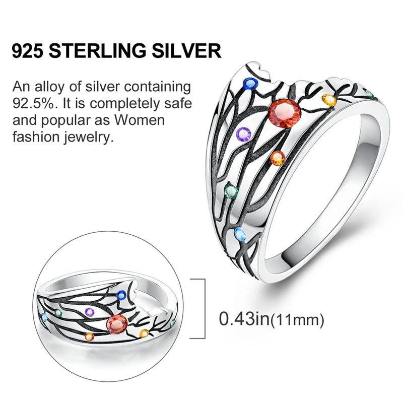 Silver 925 BettaTail Fishtail Cocktail Ring For Women Friends Wife Daughter Gift Diy Jewellery Fatima Hand Vintage Jewelry