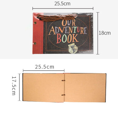 Photo Album DIY Handmade Photo Album Scrapbook Our Adventure Book Retro Kraft Album Anniversary Wedding Memory Mother's Day Gift
