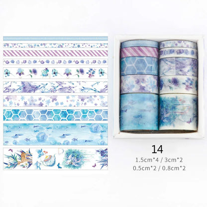 CAWPURI 26 Designs 10pcs/box Cute Cartoon Animals Washi Tapes Scrapbooking DIY Deco Creative Japanese Kawaii Masking Tapes