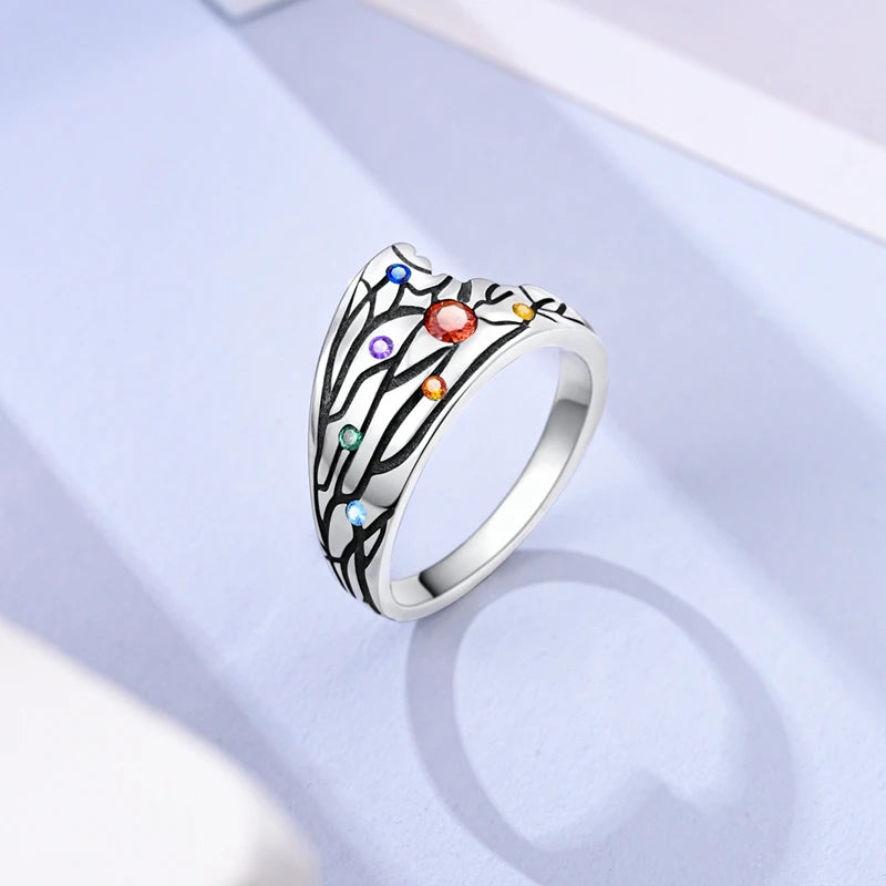 Silver 925 BettaTail Fishtail Cocktail Ring For Women Friends Wife Daughter Gift Diy Jewellery Fatima Hand Vintage Jewelry