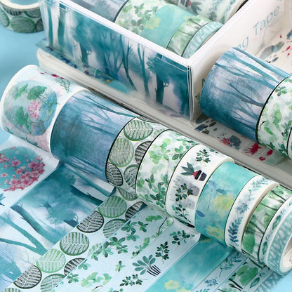 CAWPURI 26 Designs 10pcs/box Cute Cartoon Animals Washi Tapes Scrapbooking DIY Deco Creative Japanese Kawaii Masking Tapes