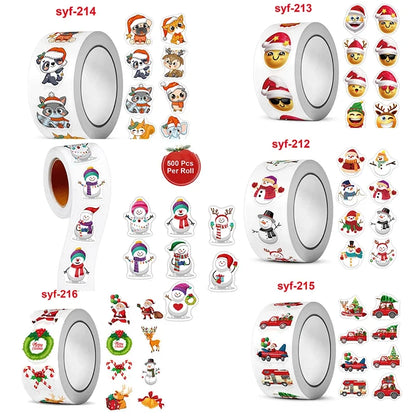 CAWPURI 500PCs Cartoon Reward Sticker Roll Cute Love Labels Valentine's Day Sticker for Wedding Gift Decor Envelope Sealing Scrapbooking