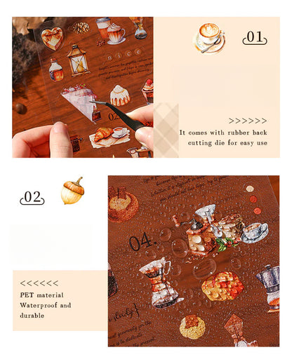 Gourmet Handbook Stickers - 4 Exquisite Designs