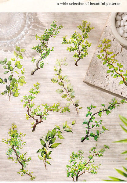 CAWPURI Chun Yu Muye Sticker Pack – 20PCS Floral Delights