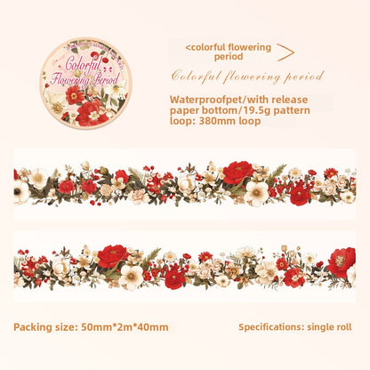 CAWPURI Dream Flower Wizard Tape – Waterproof PET Floral Handbook Tape