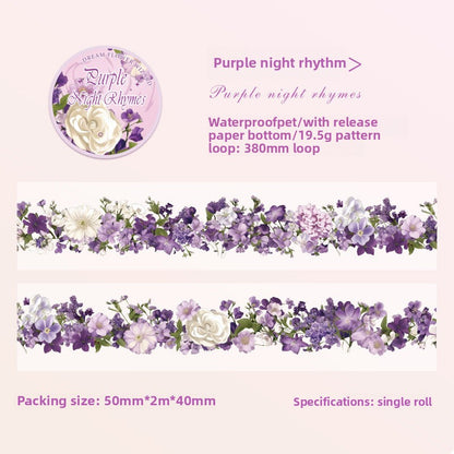 CAWPURI Dream Flower Wizard Tape – Waterproof PET Floral Handbook Tape