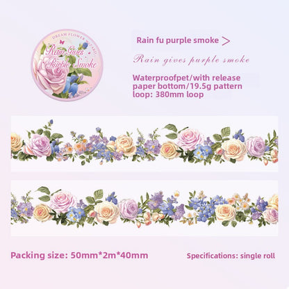 CAWPURI Dream Flower Wizard Tape – Waterproof PET Floral Handbook Tape