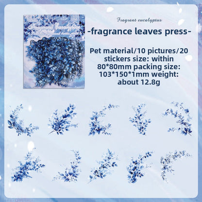 CAWPURI Chun Yu Muye Sticker Pack – 20PCS Floral Delights